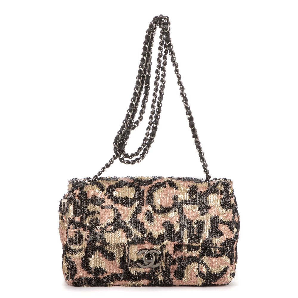 Chanel Ltd. Ed. Classic Mini Sequins Single Flap 19